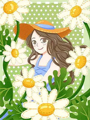 女生吃奶皮子糖葫芦